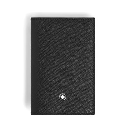 MONTBLANC ΔΕΡΜΑΤΙΝΗ ΚΑΡΤΟΘΗΚΗ SARTORIAL 2CC ΜΑΥΡΗ