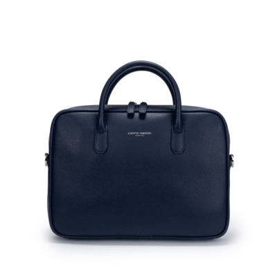 CAMPO MARZIO BOSTON ΤΣΑΝΤΑ ΧΑΡΤΟΦΥΛΑΚΑΣ 13 OCEAN BLUE - ANTHRACITE