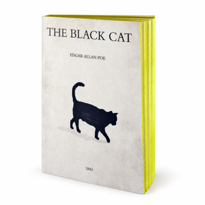 LIBRI MUTI THE BLACK CAT ΣΗΜΕΙΩΜΑΤΑΡΙΟ A5 ΚΙΤΡΙΝΟ
