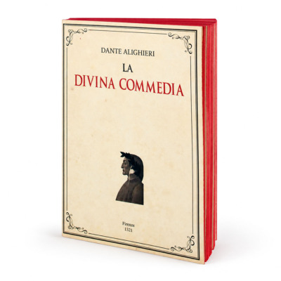 LIBRI MUTI DIVINA COMMEDIA ΣΗΜΕΙΩΜΑΤΑΡΙΟ A5 ΚΟΚΚΙΝΟ