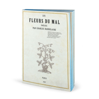LIBRI MUTI LES FLEURS DU MAL ΣΗΜΕΙΩΜΑΤΑΡΙΟ A5 ΓΑΛΑΖΙΟ