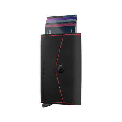SECRID ENVELOPE WALLET MATTE ΜΑΥΡΟ ΚΟΚΚΙΝΟ