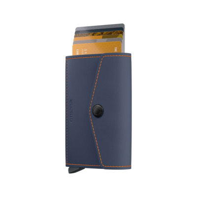 SECRID ENVELOPE WALLET MATTE ΜΠΛΕ ΠΟΡΤΟΚΑΛΙ