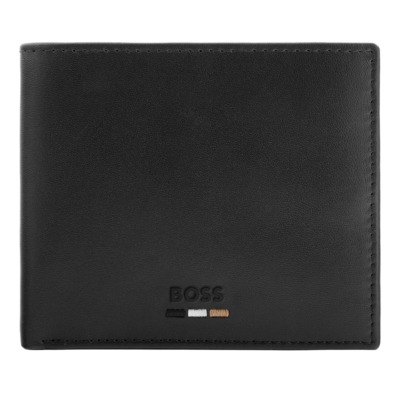HUGO BOSS EMBLEMATIC ΔΕΡΜΑΤΙΝΟ ΠΟΡΤΟΦΟΛΙ ΜΑΥΡΟ