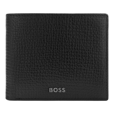 HUGO BOSS GRID ΔΕΡΜΑΤΙΝΟ ΠΟΡΤΟΦΟΛΙ ΜΑΥΡΟ